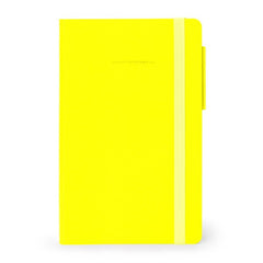 Medium Lined Neon Yellow Notebook