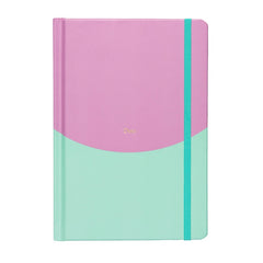 Lilac & Mint Contrast Dotted Notebook