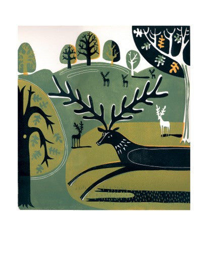 Stag In Knole Park Blank Card