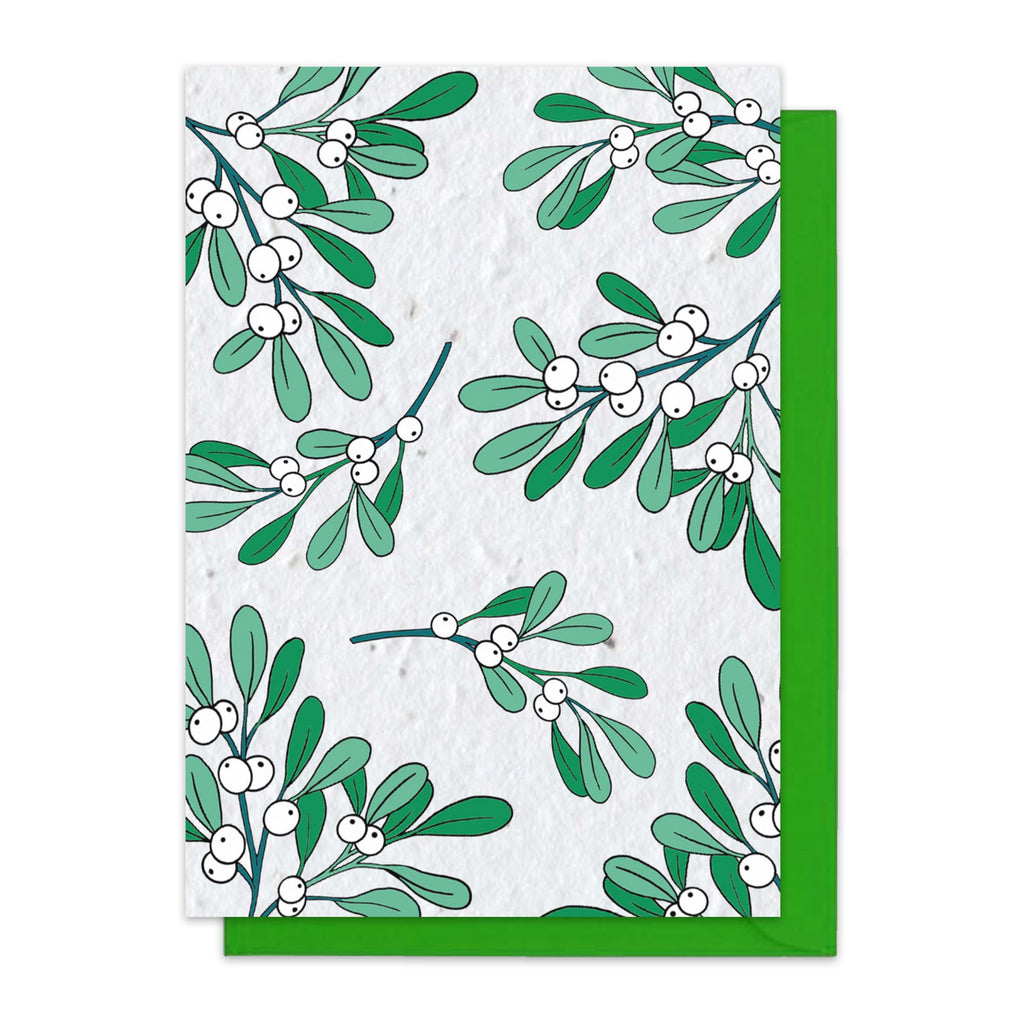 Mistletoe Christmas Seed Card
