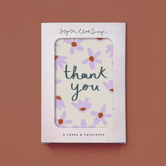 Thank You Flowers Pack of 8 Cards