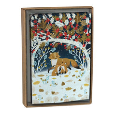 Paw Prints in the Christmas Snow Card Pack