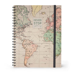 Never Stop Exploring 3-in-1 A4 Spiral Bound Notebook