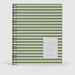 Nela Large Green Spiral Notebook by Notem