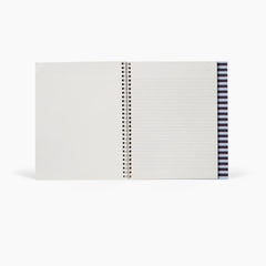 Nela Large Bordeaux and Blue Spiral Notebook by Notem