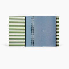 Nela Large Green Spiral Notebook by Notem