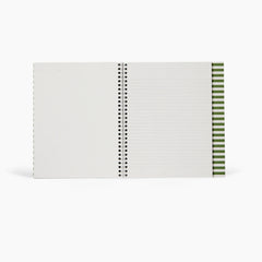 Nela Large Green Spiral Notebook by Notem