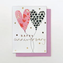 Heart Balloon Anniversary Card