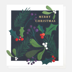 Meadow Christmas Foliage Pack of 8 Charity Cards