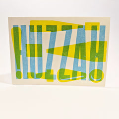 Huzzah! Letterpress Celebration Card