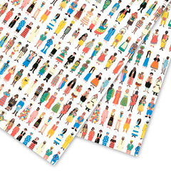 People Of The World Pattern Sheet Wrap