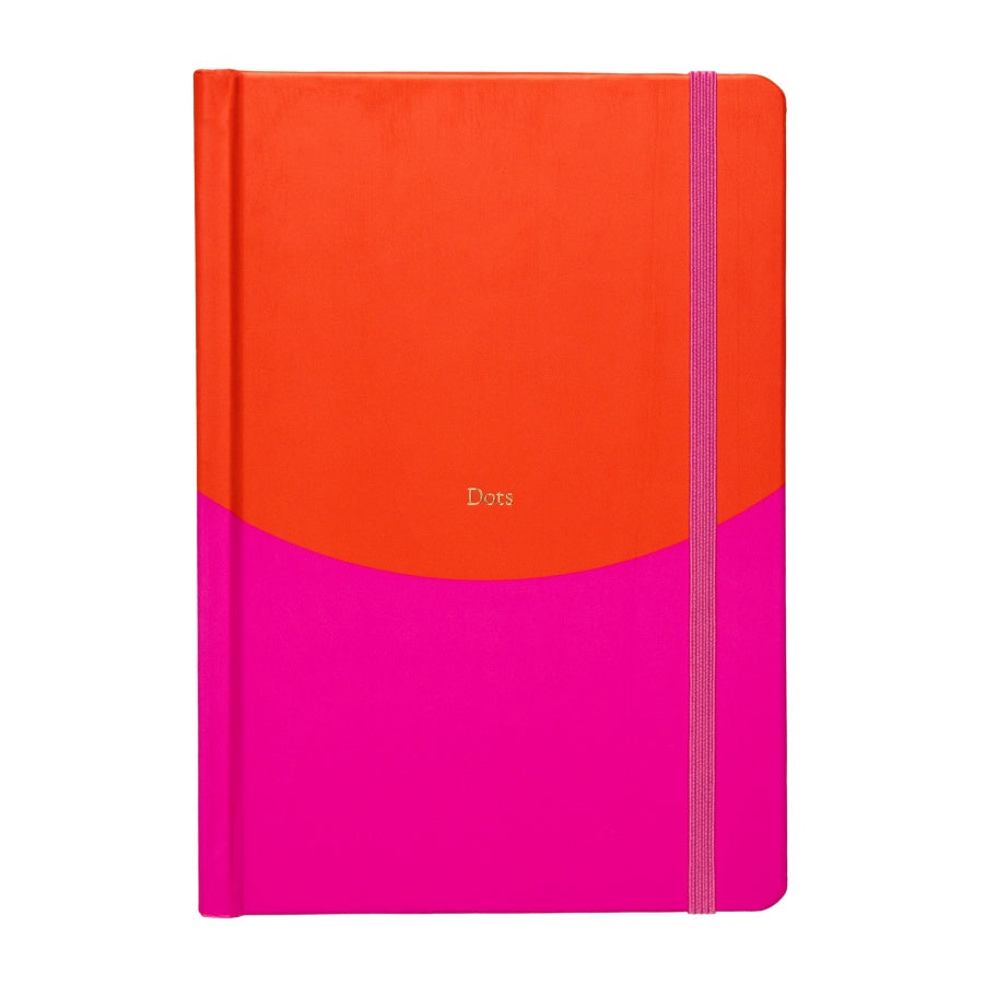 Contrast Ribbon Color Notebook Red & Pink Contrast Dotted Notebook - Paper Tiger