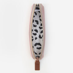 Pink Jumbo Cord Velvet Pencil Case