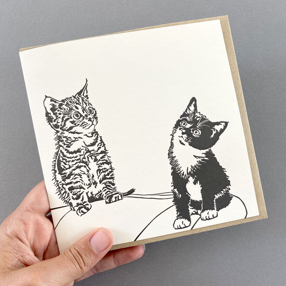 Playtime Cats Letterpress Card