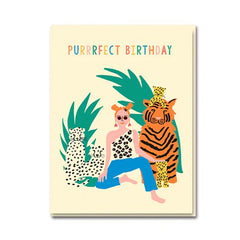 Tiger Queen Birthday Card