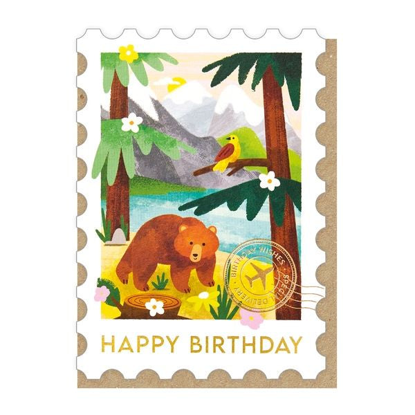 The Rockies Stamp Birthday Card