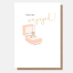 You're Engaged Ring Box Card