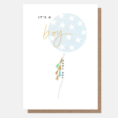 It's a Boy Balloon Card