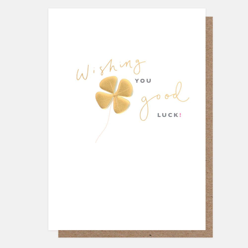 Wishing You Good Luck Clover Card