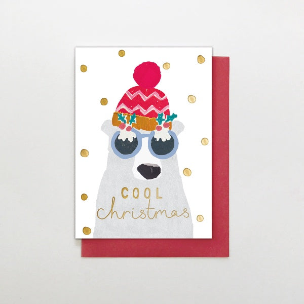 Cool Christmas Polar Bear Card Paper Tiger