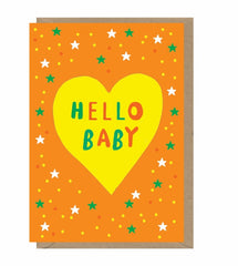 Hello Baby Heart Card