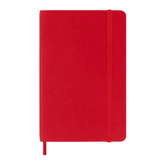 Moleskine 2023 Weekly Planner Pocket Softcover Red
