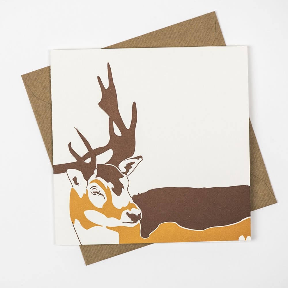 Stag Letterpress Card