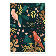 Happy Birthday Autumn Garden Card