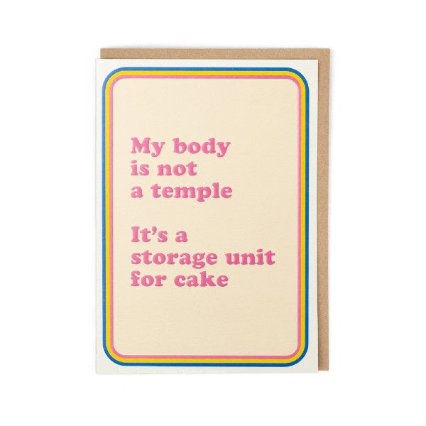 Storage Unit for Cake Card
