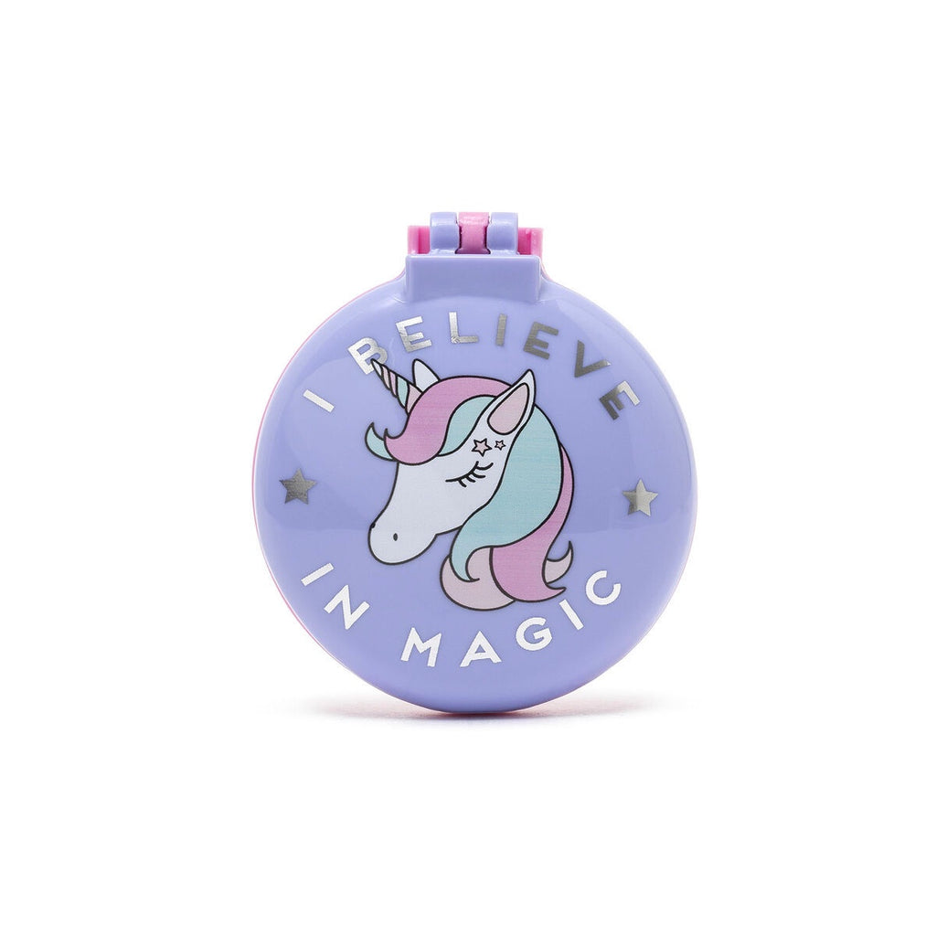 Unicorn Compact Hairbrush & Mirror