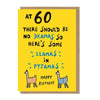 60th Llamas Card