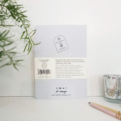 Reclaim Cotton White A5 Notebook