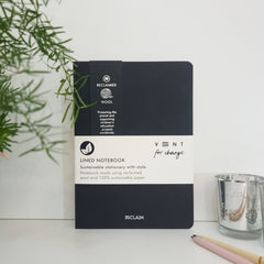 Reclaim Wool Black A5 Notebook