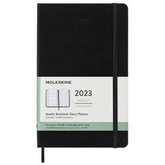 Moleskine 2023 Weekly Planner Large Hardcover Black