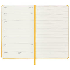 Moleskine 2023 Weekly Planner Large Hardcover Orange Yellow