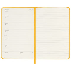 Moleskine 2023 Weekly Planner Pocket Hardcover Orange Yellow