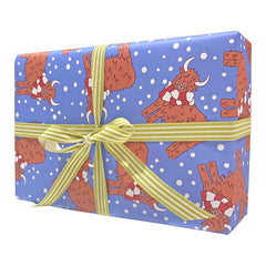Christmas Highland Cow Sheet Wrap