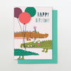 Crocodiles Happy Birthday Card