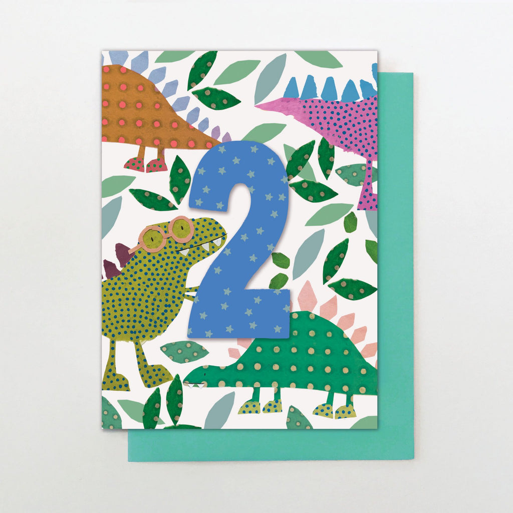 Age 2 Dinosaur Card