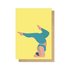 Yoga Headstand Card