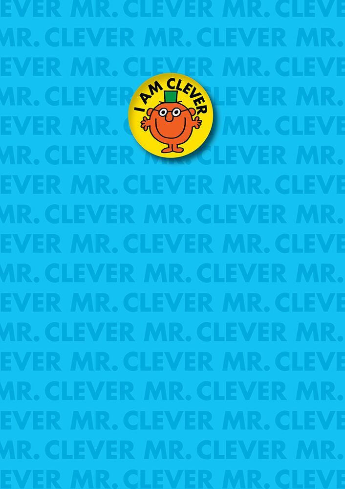 Mr Clever I am Clever Card with Badge