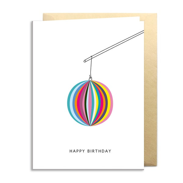 Lantern Happy Birthday Folding Card