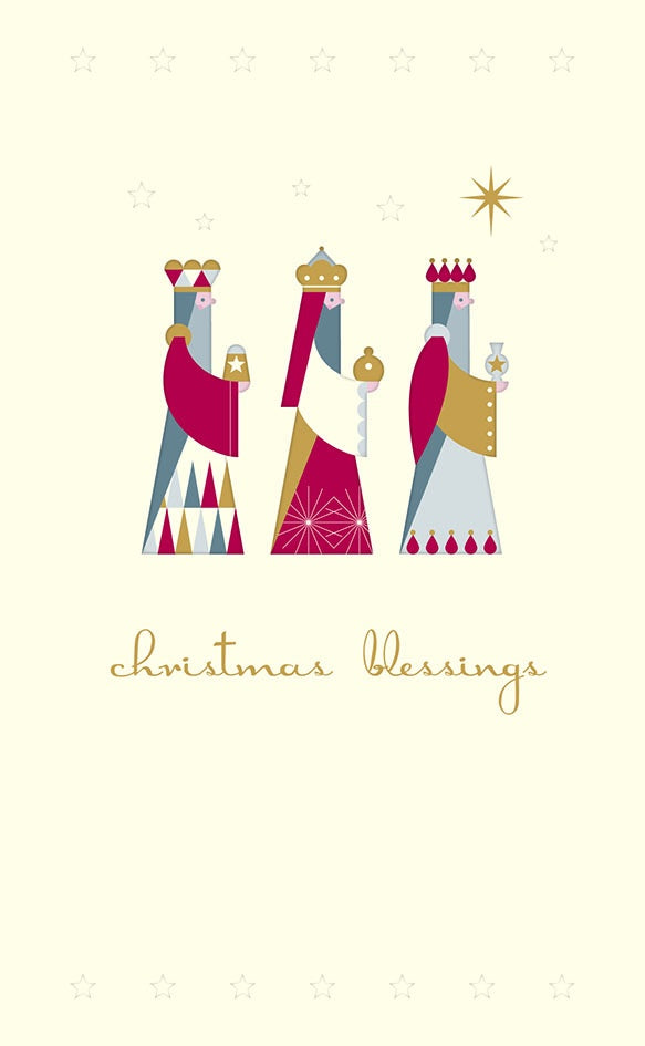 Christmas Blessings 3 Kings Card