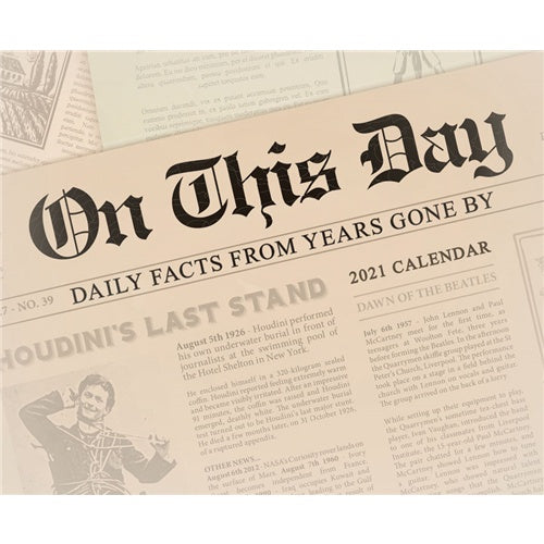 On This Day Boxed Calendar 2021