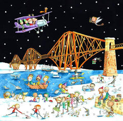 A View of the Forth Road Bridge Pack of 6 Christmas Cards