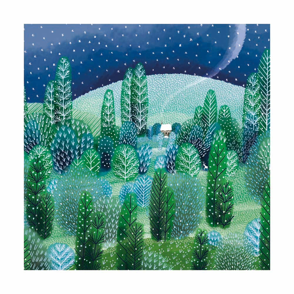 Forest House Pack of 8 Christmas Cards