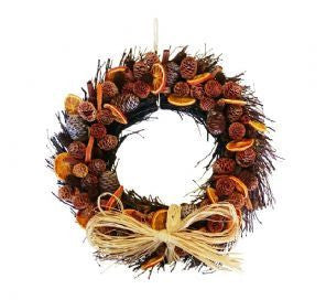 Orange and Cone Twig Circle