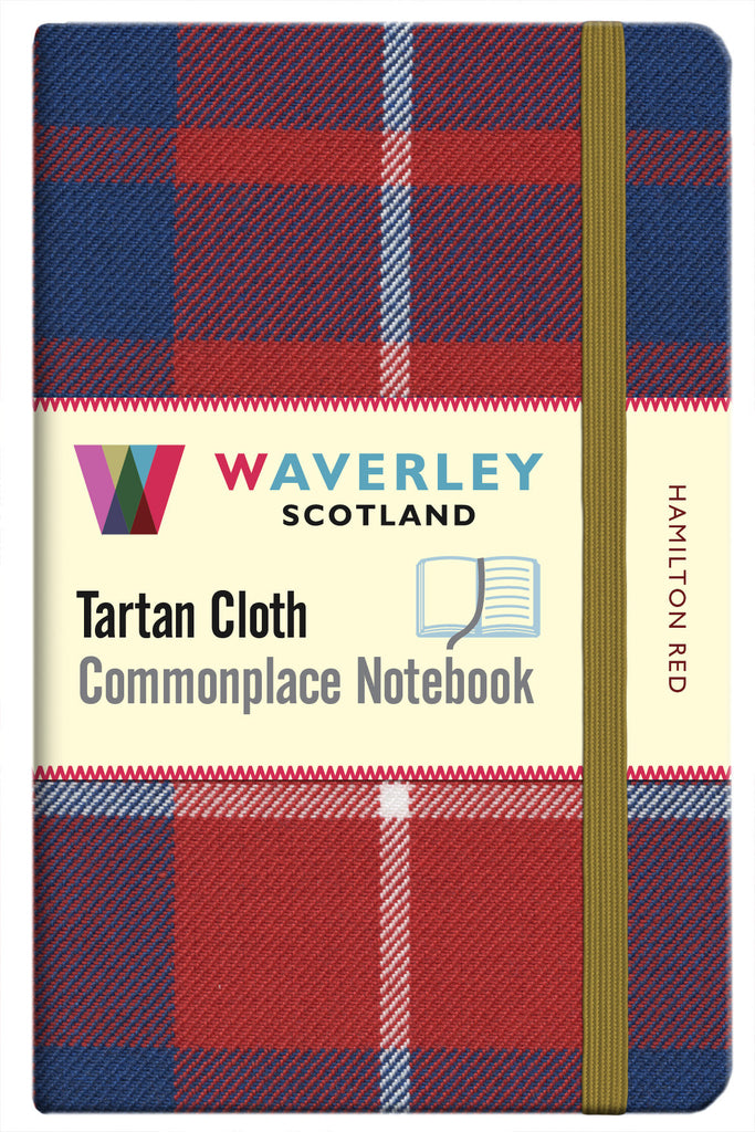 Tartan Cloth Notebook- Hamilton Red