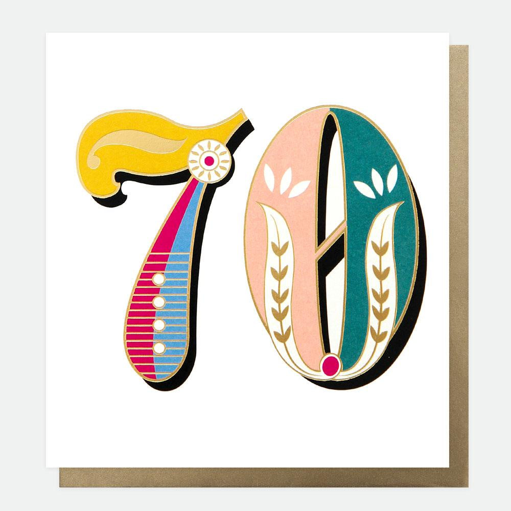 Age 70 Carnival Card