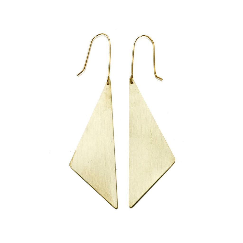 Offset Triangle Earrings